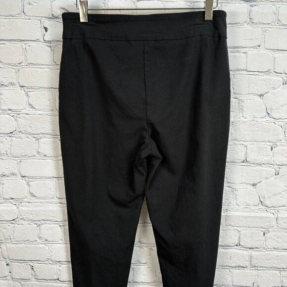 Counterparts Women's Pull On Stretch Straight Leg Ankle Pants, Size 12, Black - Picture 7 of 10